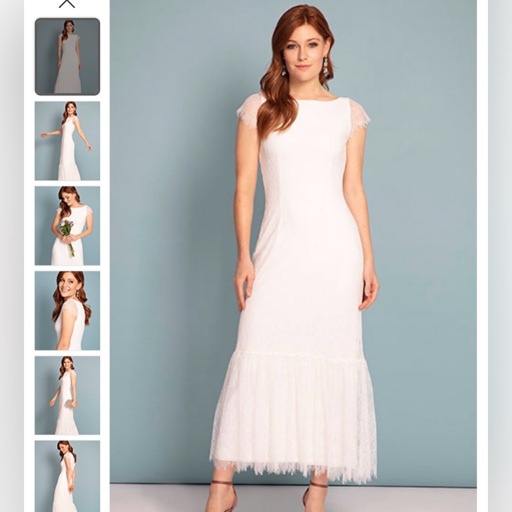 Elegant White Lace Women Dress